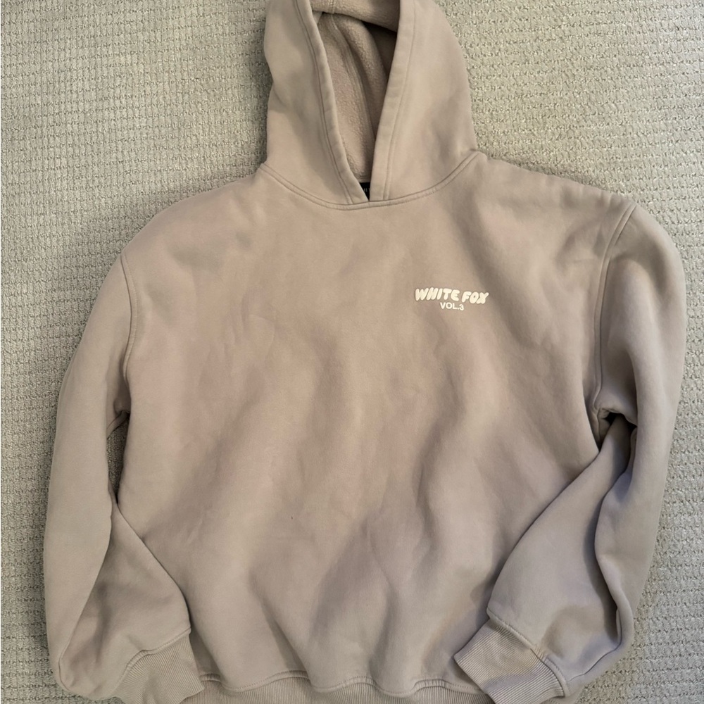 White Fox Boutique Cream Hoodie